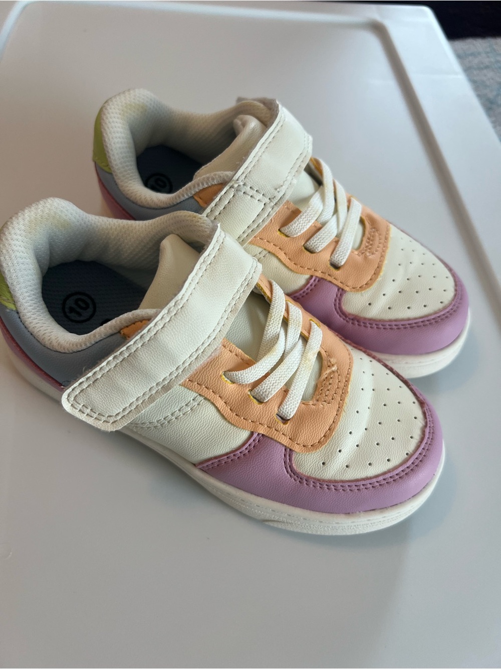 Cat & Jack Cream Pink Peach Kids Sneakers